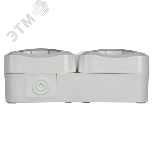 TORS Розетка 2-местная горизонтальная 16А IP55 TS322 белый IEK - фото 3