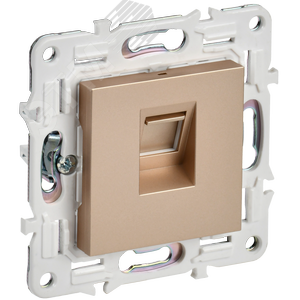 SKANDY Розетка компьютерная RJ45 кат.6 SK-K02Sa песочный IEK - фото 1