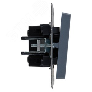 BRITE Выключатель одноклавишный проходной с индикацией 10А ВС10-1-7-БрМ маренго IEK - фото 3