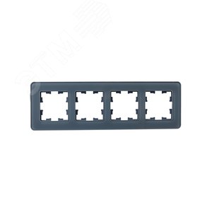 BRITE Рамка 4 поста РУ-4-2-Бр стекло графит RE IEK - фото 2