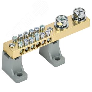 Изображение товара Шина N ноль'' на двух угловых изоляторах 200А ШНИ-1 0х18-12-L2-С '' (шт)