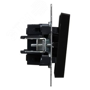 BRITE Выключатель двухклавишный проходной 10А ВС10-2-6-БрЧ черный - фото 3