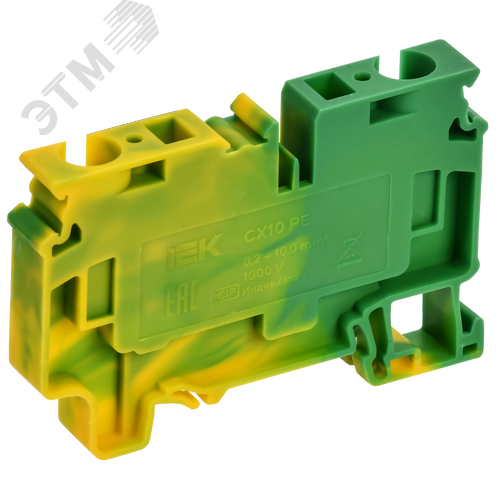 ARMAFIX Клемма пружинная CX10 PE 10мм2 проходная заземляющая IEK - фото 2