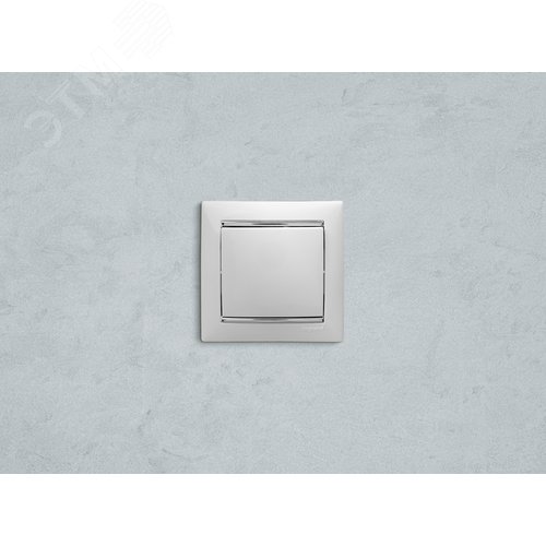 Выключатель 1-клавишный 10А безвинтовое крепление белый VALENA - фото 3