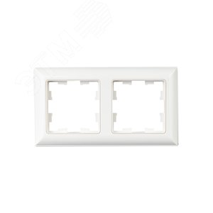 BRITE Рамка 2 поста РУ-2-Бр белый/белый IEK - фото 2