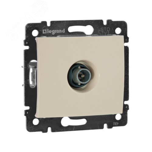 Розетка TV оконечная слоновая кость VALENA - фото 1