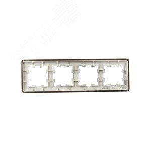 BRITE Рамка 4 поста РУ-4-1-Бр металл латунь RE IEK - фото 3