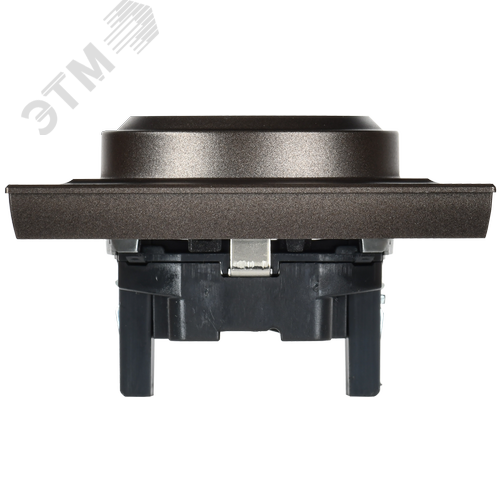 BRITE Розетка двойная с заземлением без защитных шторок 16А в сборе РС12-3-БрТБ темная бронза - фото 3