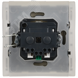 FORTE&PIANO Розетка 1-местная с заземлением с защитными шторками и крышкой безвинтовое крепление 16А IP44 FP419 ваниль IEK - фото 3