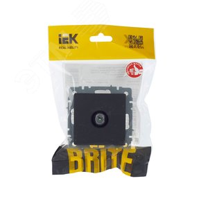 BRITE Розетка TV проходная РТВ10-0-БрГ графит - фото 7