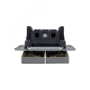 BRITE Выключатель жалюзи 10А ВС10-1-5-БрА алюминий - фото 4