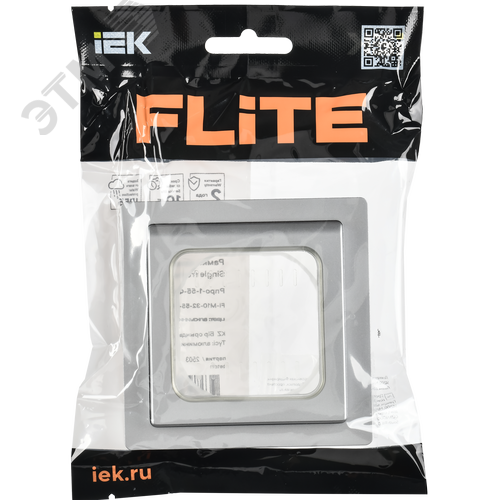 FLITE Рамка 1-местная IP55 Рпро-1-55-ФлА алюминий IEK - фото 2
