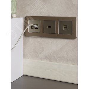 BRITE Рамка 3 поста РУ-3-1-Бр металл латунь RE IEK - фото 5