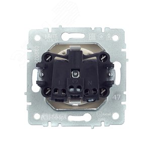 BRITE Розетка с заземлением без защитных шторок 16А РС11-1-0-БрА алюминий - фото 4