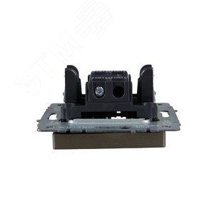 BRITE Выключатель одноклавишный проходной 10А ВС10-1-6-БрШ шампань - фото 4