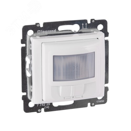 Датчик движения с возможностью ручного управления пассивный инфракрасный без нейтралибелый VALENA - фото 1