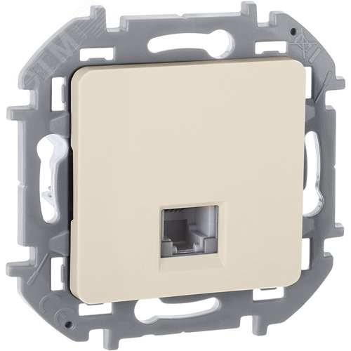 Изображение товара Розетка телефонная RJ11 слоновая кость INSPIRIA (шт)