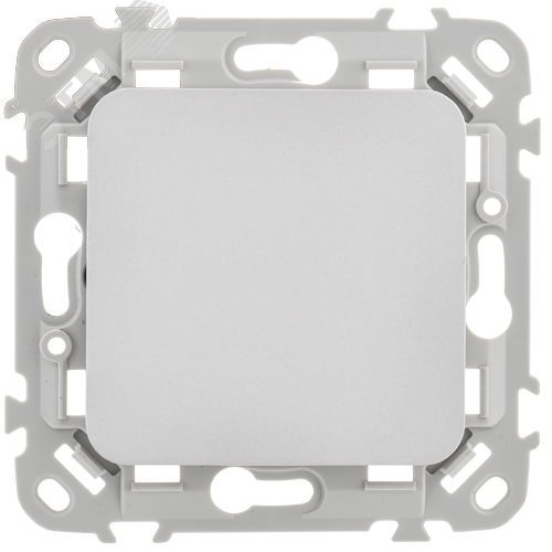 FLITE Выключатель 1-клавишный 10А ВС11-1-0-ФлА алюминий IEK - фото 3