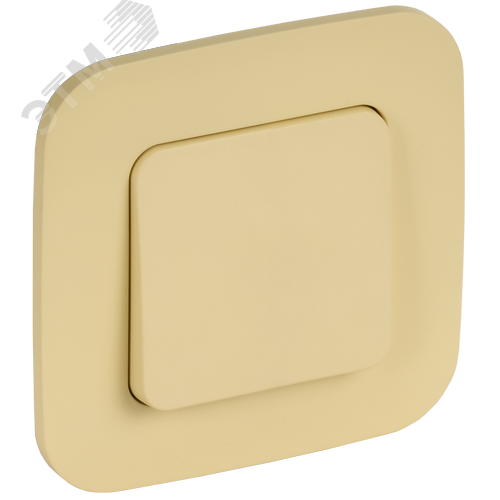 FLITE Выключатель 1-клавишный 10А ВС11-1-0-ФлН навахо IEK - фото 4