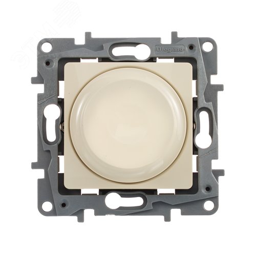 Светорегулятор поворотно-нажимной LED 300Вт без нейтрали слоновая кость ETIKA - фото 3