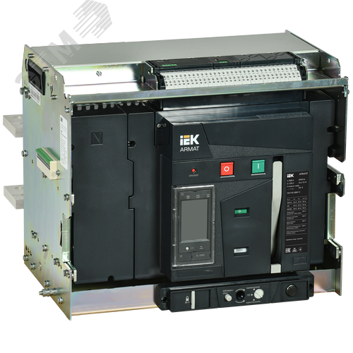 Изображение товара Выключатель автоматический воздушный выдвижного исполнения 4P типоразмер E 85кА 2000А расцепитель TT с комплектом аксессуаров 220В (шт)