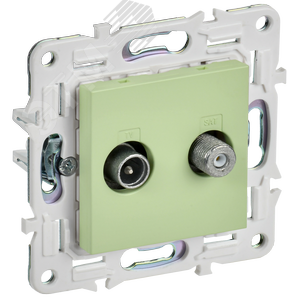 Изображение товара SKANDY Розетка двойная TV+SAT SK-A13G мятный IEK (шт)