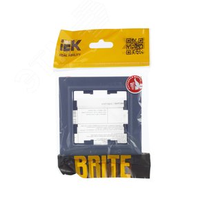 BRITE Рамка 1 пост РУ-1-БрМ маренго - фото 5