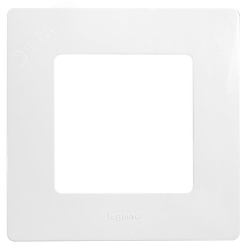 Рамка 1-местная белый ETIKA - фото 2