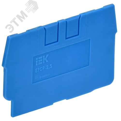 ARMAFIX Заглушка для колодки клеммной CP 2,5мм2 синяя IEK - фото 1