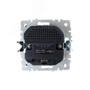 BRITE Розетка с заземлением с защитными шторками 16А с USB A+C 18Вт РЮш11-1-БрМ маренго - фото 4