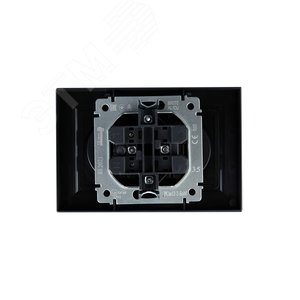 BRITE Розетка 2-местная без заземления с защитными шторками 10А в сборе РСш12-2-БрМ маренго IEK - фото 4