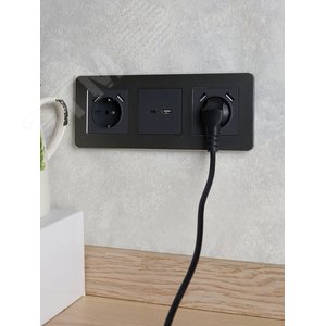 BRITE Рамка 3 поста РУ-3-1-Бр металл титан RE IEK - фото 5