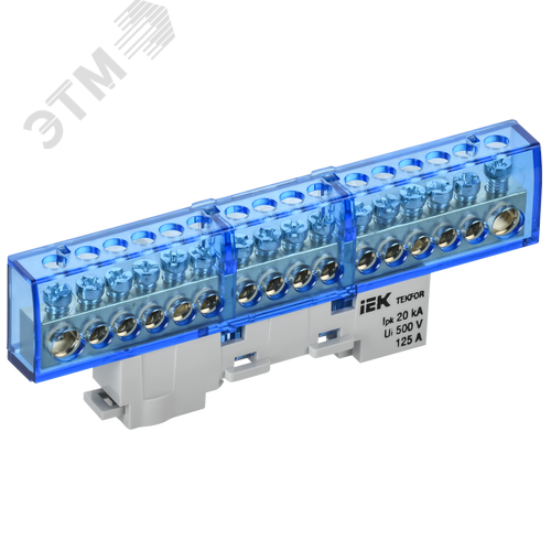 Изображение товара TEKFOR Шина N ноль изолированная на универсальном держателе 8х12-16-С IEK (шт)