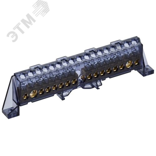 TEKFOR Шина N ноль в комбинированном DIN-изоляторе Стойка 8х12-(8+8)-Ч IEK - фото 1