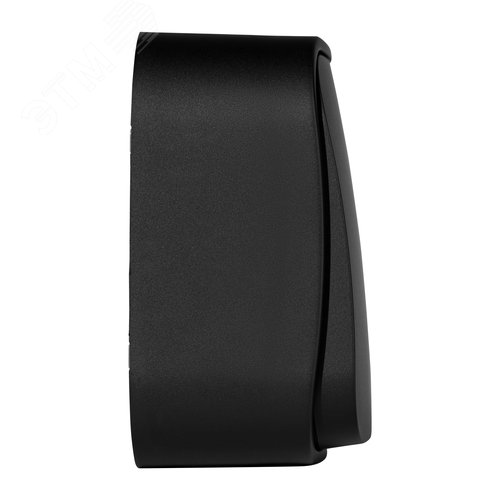 Выключатель 1-клавишный для открытой установки проходной 10А черный матовый QUTEO - фото 3