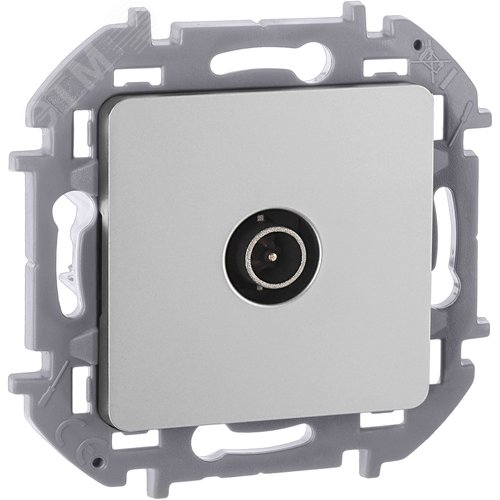 Розетка TV оконечная алюминий INSPIRIA - фото 1