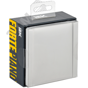 FORTE&PIANO Выключатель 1-клавишный самовозвратный 10А FP210 белый IEK - фото 2