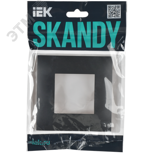 SKANDY Рамка 1-местная SK-F01T титан IEK - фото 2