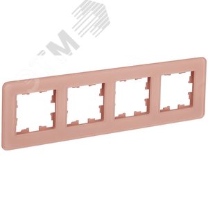 Изображение товара BRITE Рамка 4 поста РУ-4-2-Бр стекло дым. RE IEK (шт)