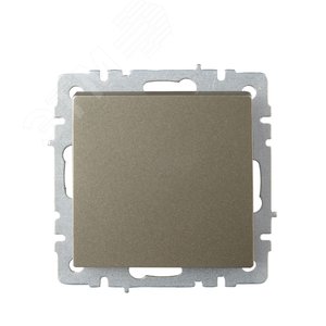 BRITE Выключатель одноклавишный проходной 10А ВС10-1-6-БрШ шампань - фото 2