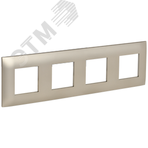 SKANDY Рамка 4-местная SK-F04Sh шампань IEK - фото 1