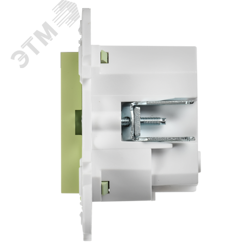 SKANDY Розетка с заземлением с защитными шторками 16А с USB C 18Вт SK-R17G мятный IEK - фото 3