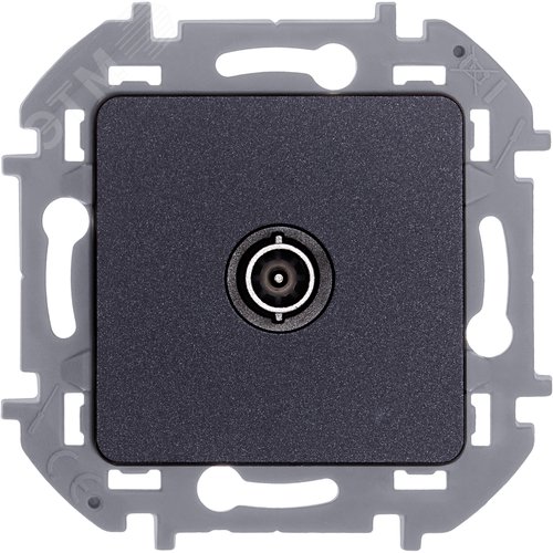 Розетка TV оконечная антрацит INSPIRIA - фото 2