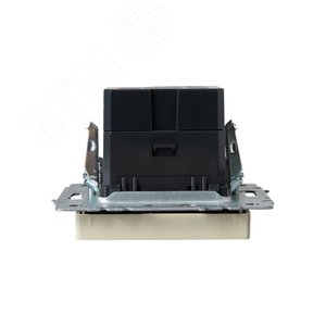 BRITE Розетка USB A+A 5В 3,1А РЮ10-1-БрКр бежевый - фото 5