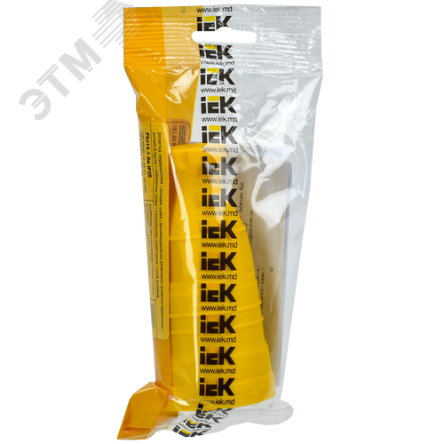 Розетка переносная РБп14-1-0м IP20 желтая OMEGA - фото 2