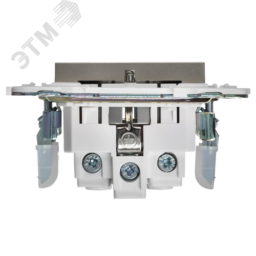 SKANDY Розетка с заземлением без защитных шторок 16А SK-R05Sh шампань IEK - фото 2