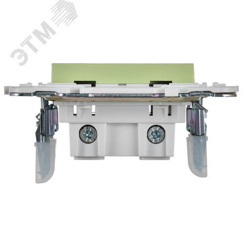 SKANDY Розетка без заземления с защитными шторками 10А SK-R01G мятный IEK - фото 2