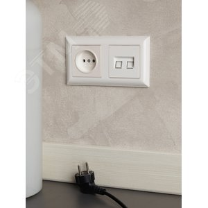 BRITE Рамка 2 поста РУ-2-Бр белый/белый IEK - фото 5