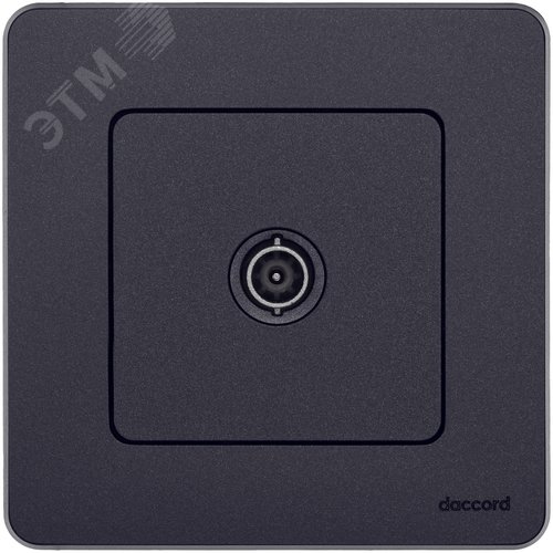 Розетка TV оконечная антрацит INSPIRIA - фото 4