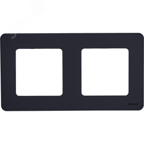 Рамка 2-местная антрацит INSPIRIA - фото 2